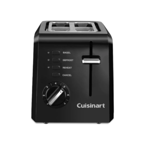 Plastic 2-Sl Toaster Black