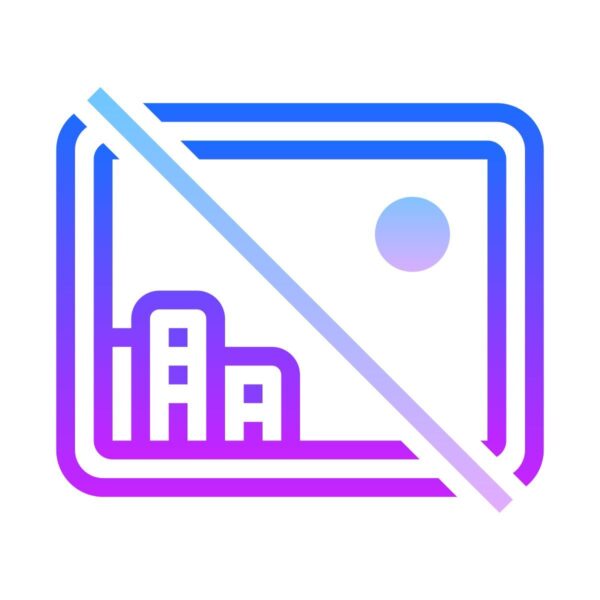No Image icon in Gradient style